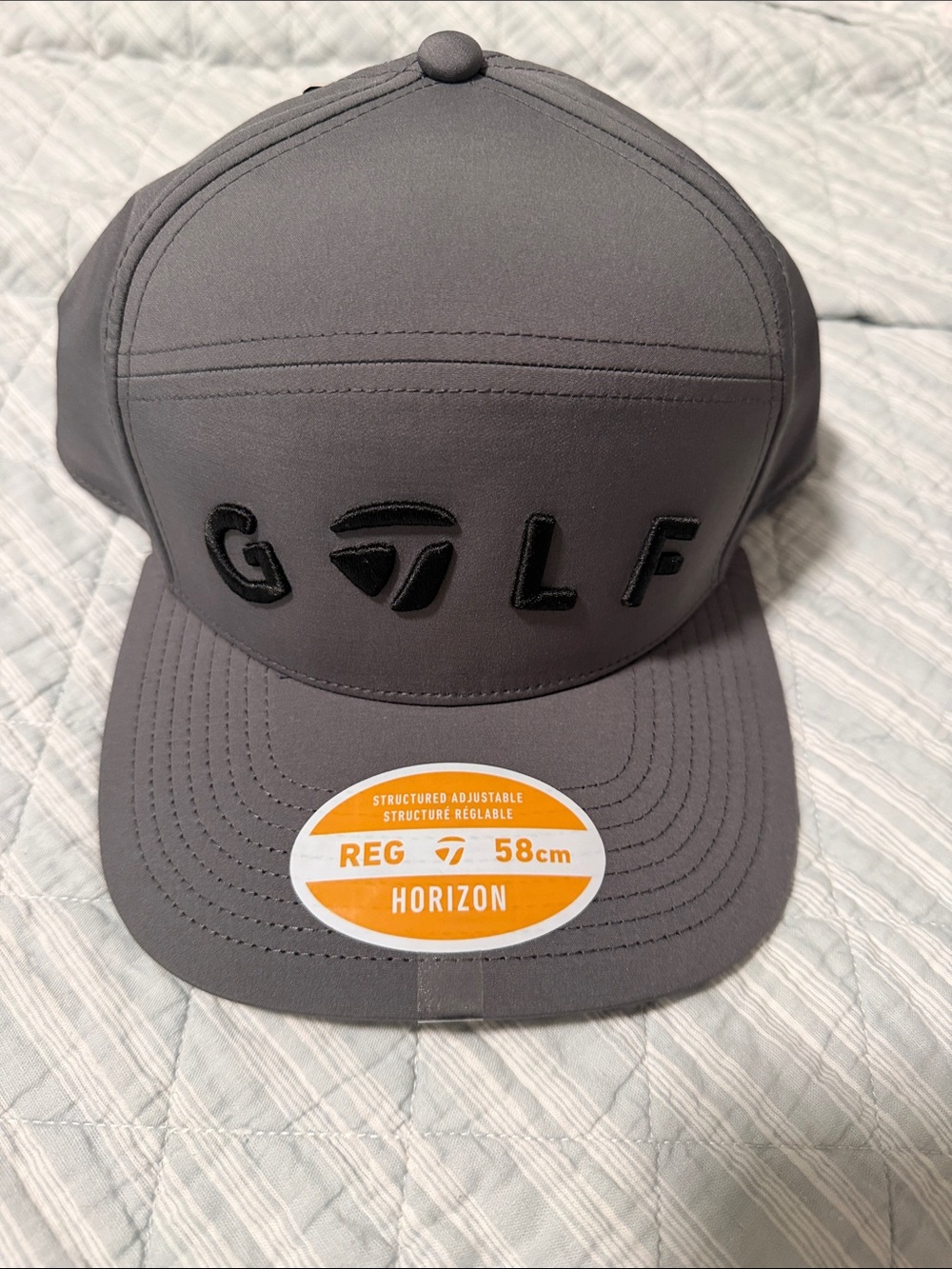 TaylorMade Gray Golf Horizon Structured Adjustable Cap